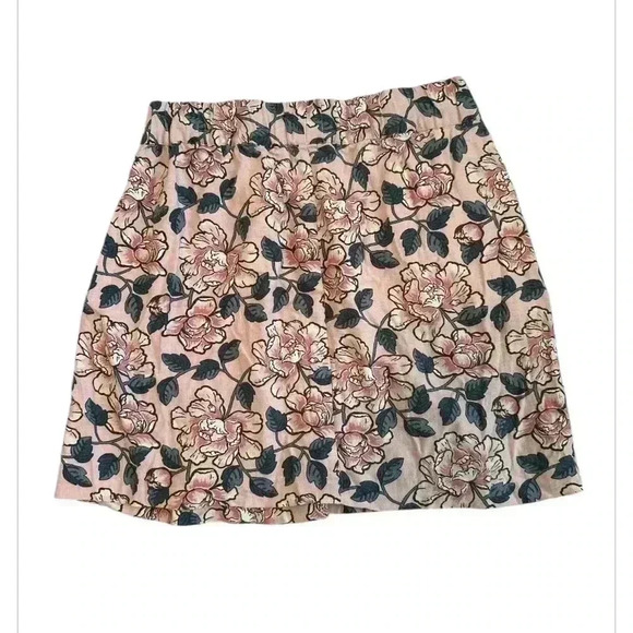 Womens Loft Outlet Linen Blend Mini Skirt, size XS with Pocket - Picture 3 of 5